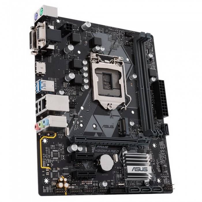 Уцененный товар Материнская плата ASUS PRIME H310M-A R2.0 Retail (Intel, H310C, S - 1151-2, mATX