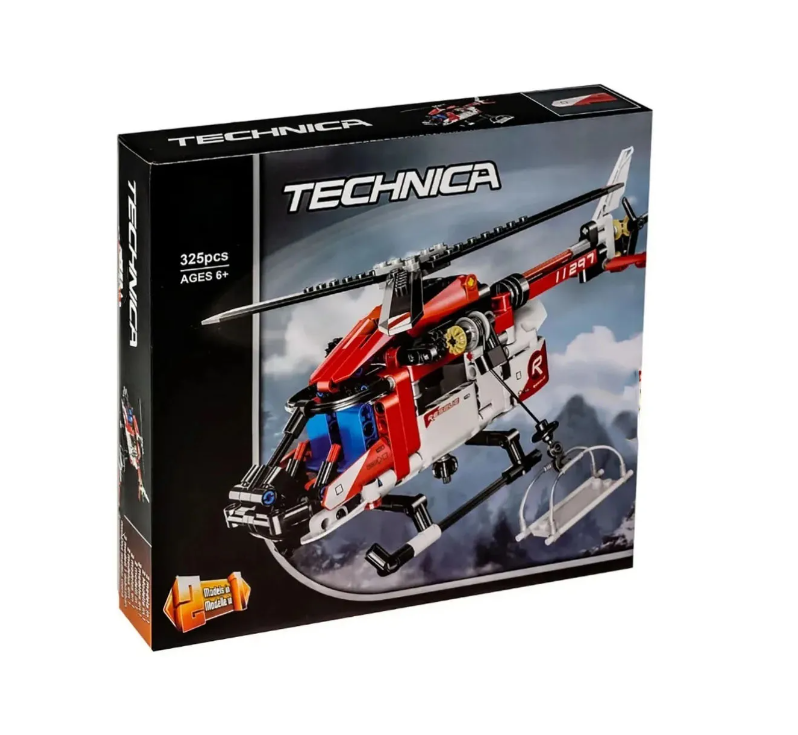 Конструктор Спасательный вертолет Technic 11297 ( TECHNIC 42092 / TECHNICIAN 22095 )