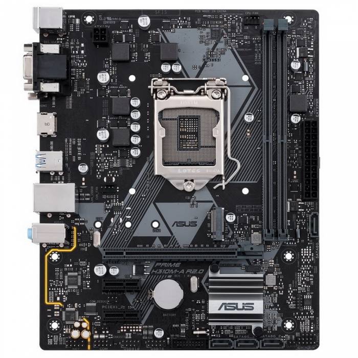 Уцененный товар Материнская плата ASUS PRIME H310M-A R2.0 Retail (Intel, H310C, S - 1151-2, mATX