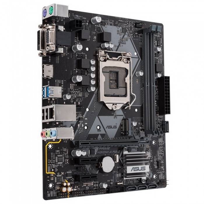 Уцененный товар Материнская плата ASUS PRIME H310M-A R2.0 Retail (Intel, H310C, S - 1151-2, mATX